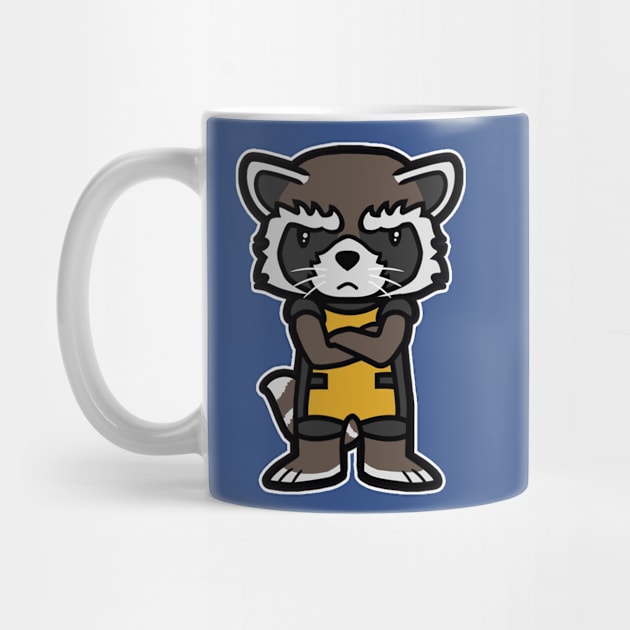 Angry Raccoon by Andriu